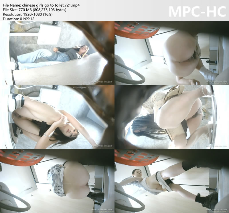 chinese girls go to toilet.721